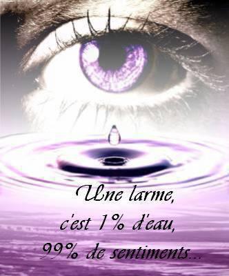 Une larme ...